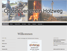 Tablet Screenshot of osterfeuerverein-holzweg.de